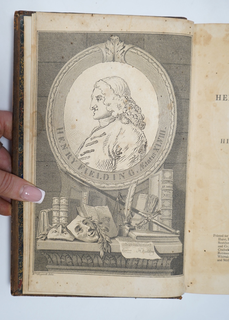 Fielding, Henry - The Works of Henry Fielding, Esq, with an Essay on His Life and Genius by Arthur Murphy, Esq., 10 vols, 8vo, calf, with engraved frontispiece by William Hogarth in vol.1, F.C and J. Irvington, er al, Lo